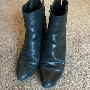 Frye Black Leather Booties 8.5